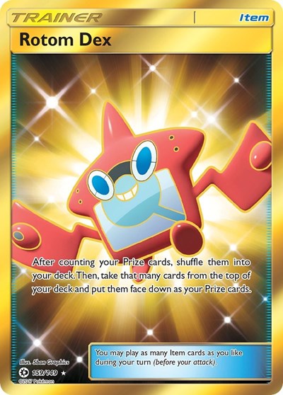 Rotom Dex (Secret) - SM Base Set - 159/149