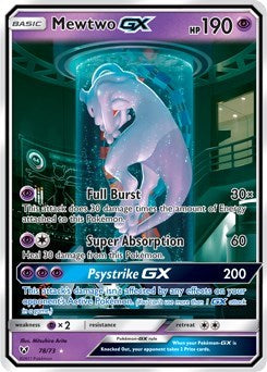 Mewtwo GX (Secret Shining) - Shining Legends - 78/73