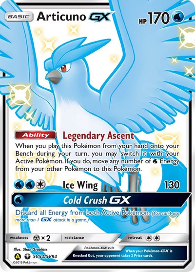 Articuno GX - Hidden Fates: Shiny Vault - SV54/SV94