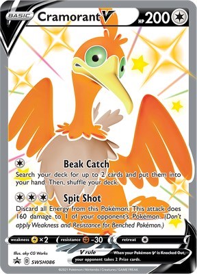 Cramorant V - SWSH086 - SWSH: Sword & Shield Promo Cards - SWSH086