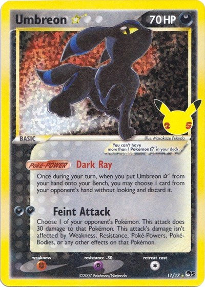 Umbreon Star - Celebrations: Classic Collection - 17/17