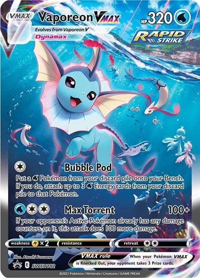 Vaporeon VMAX - SWSH182 - SWSH: Sword & Shield Promo Cards - SWSH182