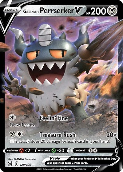 Galarian Perrserker V - SWSH11: Lost Origin - 129/196