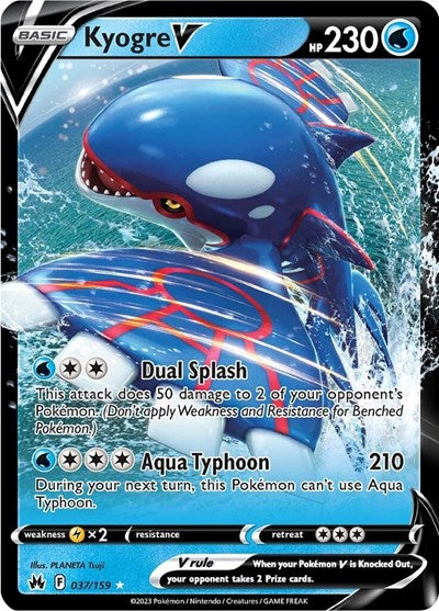 Kyogre V - SWSH: Crown Zenith - 037/159