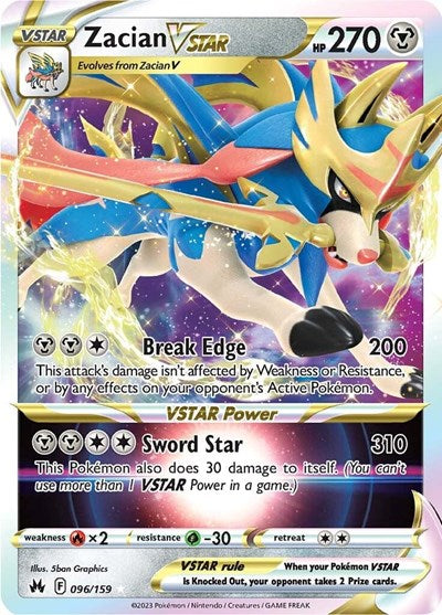 Zacian VSTAR - SWSH: Crown Zenith - 096/159
