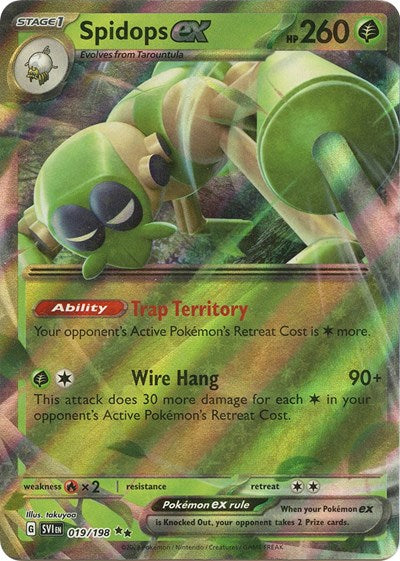 Spidops ex - 019/198 - SV01: Scarlet & Violet Base Set - 019/198