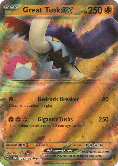 Great Tusk ex - 123/198 - SV01: Scarlet & Violet Base Set - 123/198