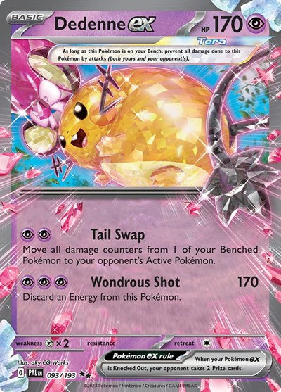 Dedenne ex - 093/193 - SV02: Paldea Evolved - 093/193