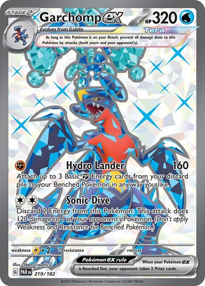 Garchomp ex - 219/182 - SV04: Paradox Rift - 219/182