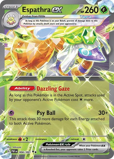 Espathra ex - 006/091 - SV: Paldean Fates - 006/091