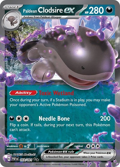 Paldean Clodsire ex - 059/091 - SV: Paldean Fates - 059/091