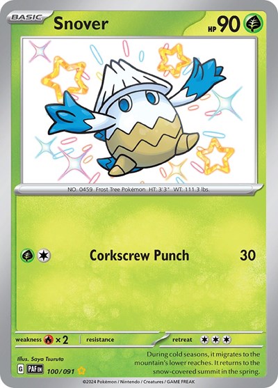 Snover - SV: Paldean Fates - 100/091