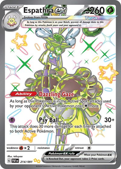 Espathra ex - 214/091 - SV: Paldean Fates - 214/091