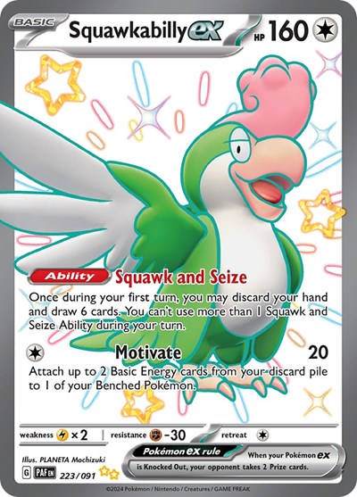 Squawkabilly ex - 223/091 - SV: Paldean Fates - 223/091