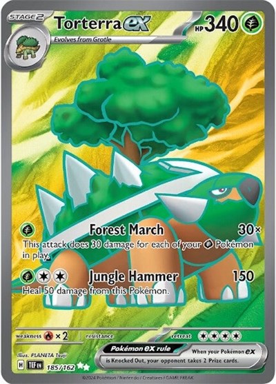Torterra ex - 185/162 - SV05: Temporal Forces - 185/162