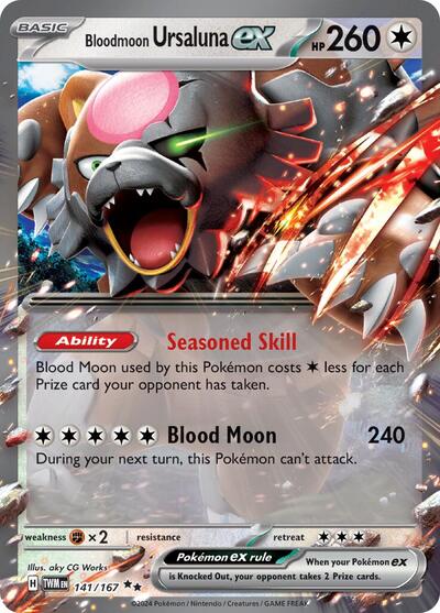 Bloodmoon Ursaluna ex - 141/167 - SV06: Twilight Masquerade - 141/167