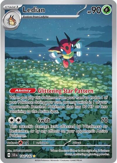 Ledian - 144/142 - SV07: Stellar Crown - 144/142