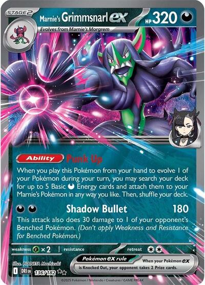 Marnie's Grimmsnarl ex - SV10: Destined Rivals - 136/182