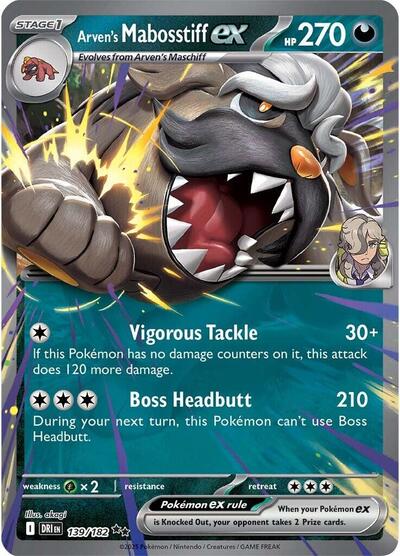 Arven's Mabosstiff ex - 139/182 - SV10: Destined Rivals - 139/182