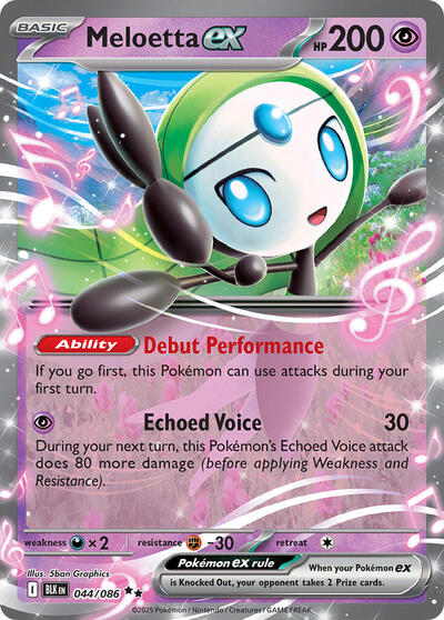 Meloetta ex - SV: Black Bolt - 044/086