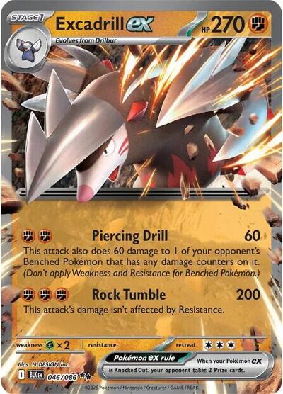 Excadrill ex - SV: Black Bolt - 046/086