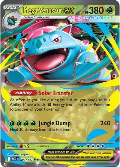 Mega Venusaur ex - 003/132 - ME01: Mega Evolution - 003/132