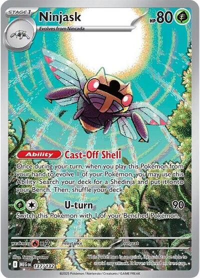 Ninjask - 137/132 - ME01: Mega Evolution - 137/132