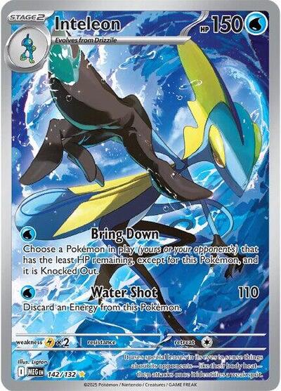 Inteleon - 142/132 - ME01: Mega Evolution - 142/132