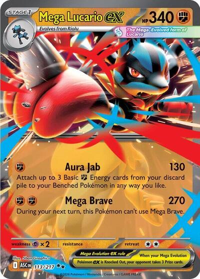 Mega Lucario ex - ME: Ascended Heroes - 113/217