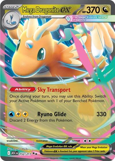 Mega Dragonite ex - 152/217 - ME: Ascended Heroes - 152/217