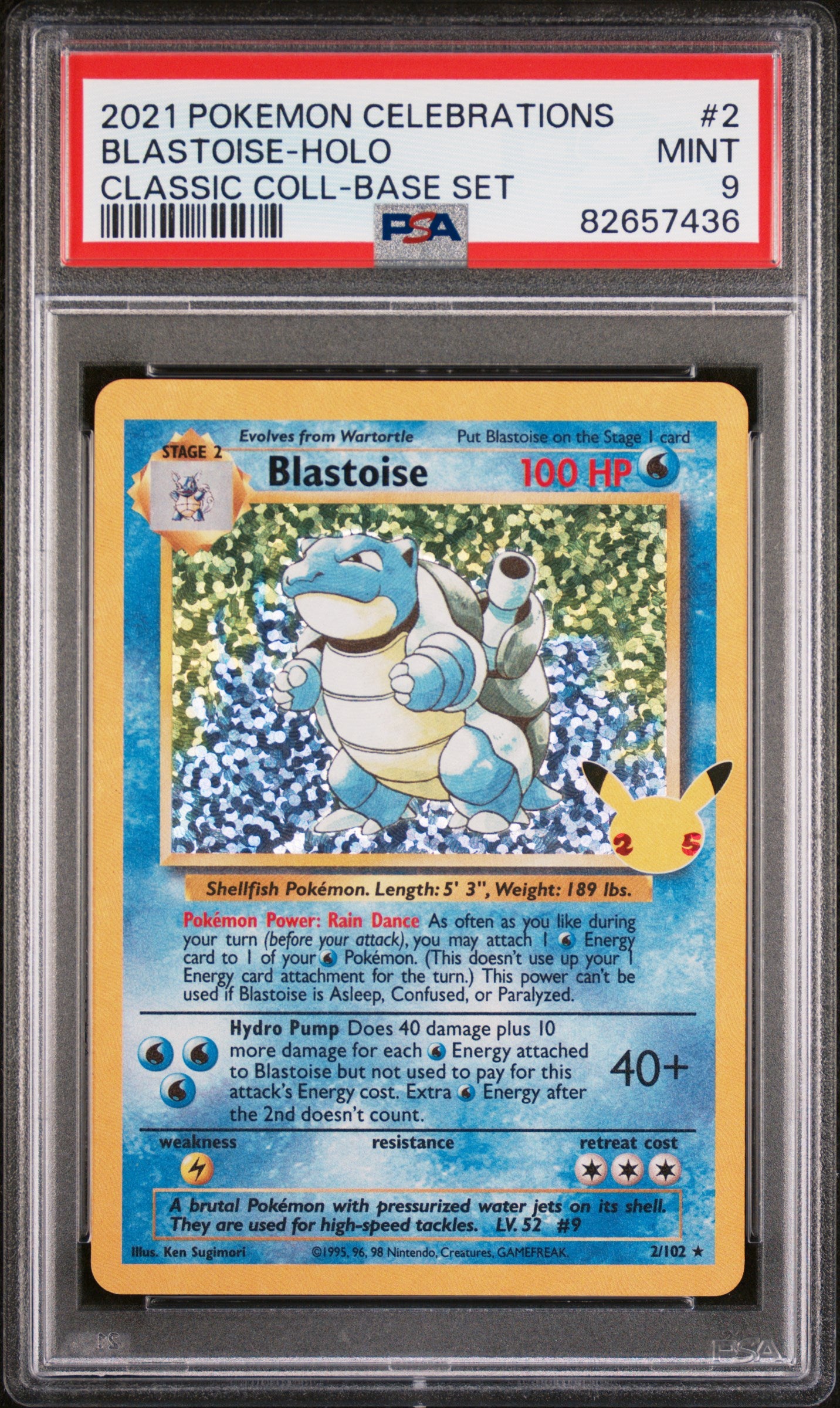 Blastoise 9 Celebrations