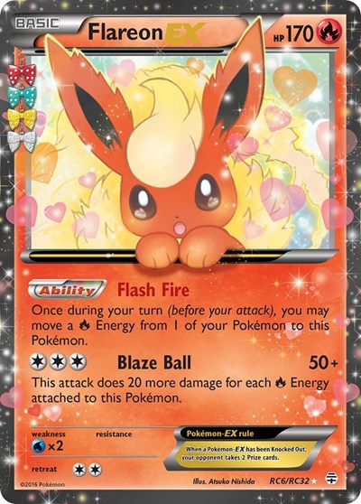 Flareon EX - Generations: Radiant Collection - RC6/RC32