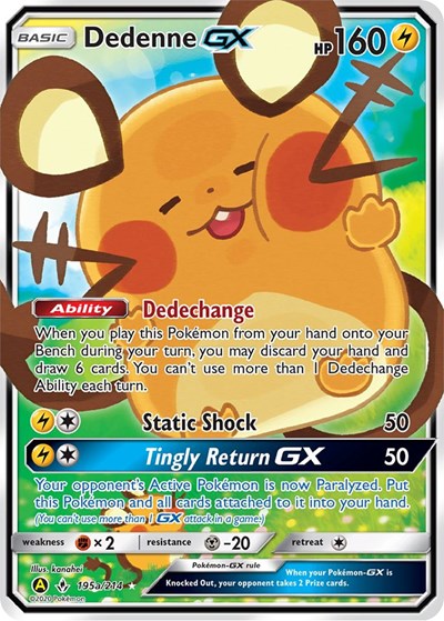 Dedenne GX - 195a/214 - Alternate Art Promos - 195a/214