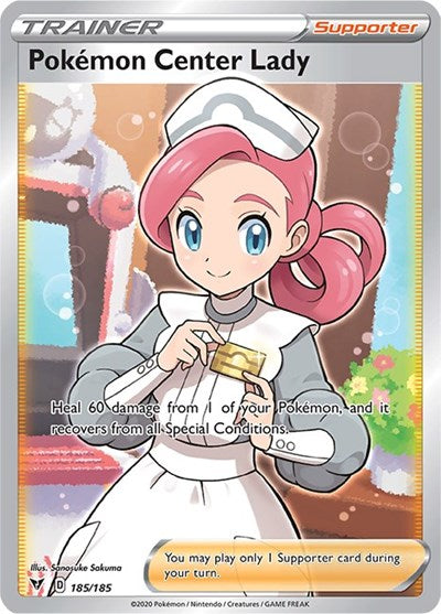Pokemon Center Lady (Full Art) - SWSH04: Vivid Voltage - 185/185