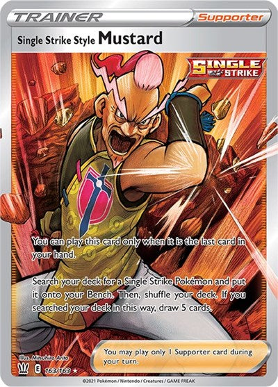 Single Strike Style Mustard (Full Art) - SWSH05: Battle Styles - 163/163