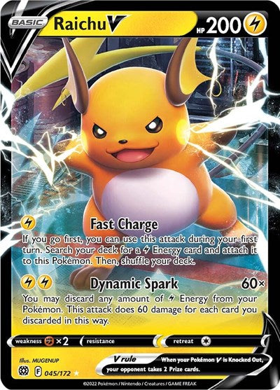 Raichu V - SWSH09: Brilliant Stars - 045/172