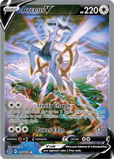 Arceus V (Alternate Full Art) - SWSH09: Brilliant Stars - 166/172