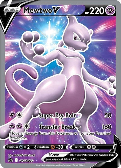 Mewtwo V - SWSH229 - SWSH: Sword & Shield Promo Cards - SWSH229
