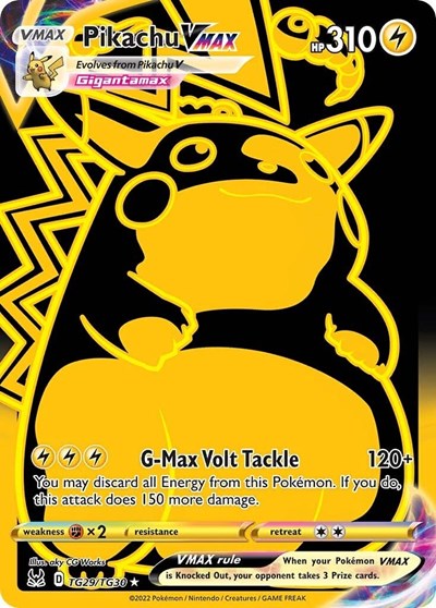 Pikachu VMAX (Secret) - SWSH11: Lost Origin Trainer Gallery - TG29/TG30