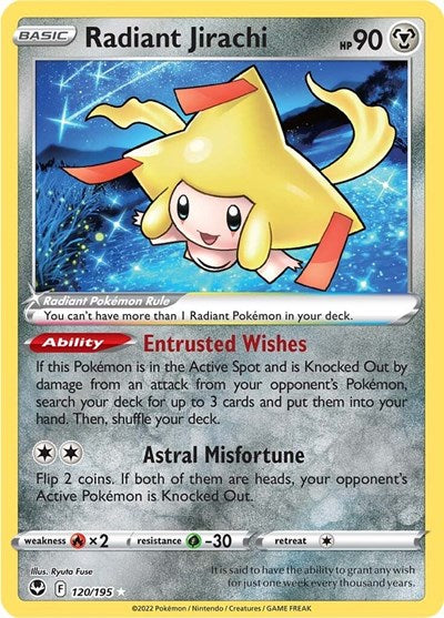 Radiant Jirachi - SWSH12: Silver Tempest - 120/195