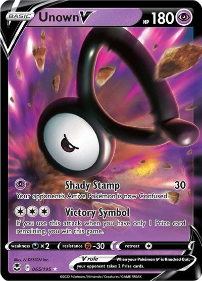 Unown V - SWSH12: Silver Tempest - 065/195