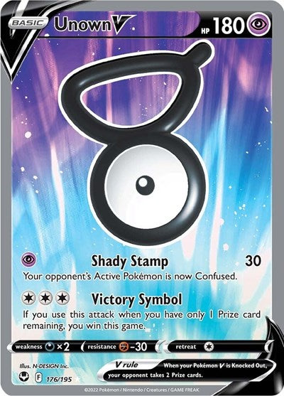 Unown V (Full Art) - SWSH12: Silver Tempest - 176/195