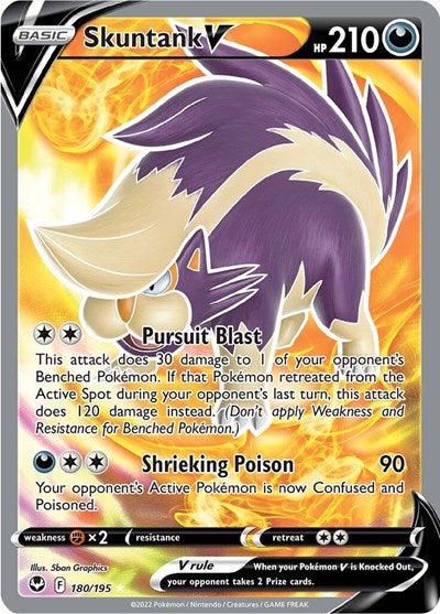 Skuntank V (Full Art) - SWSH12: Silver Tempest - 180/195