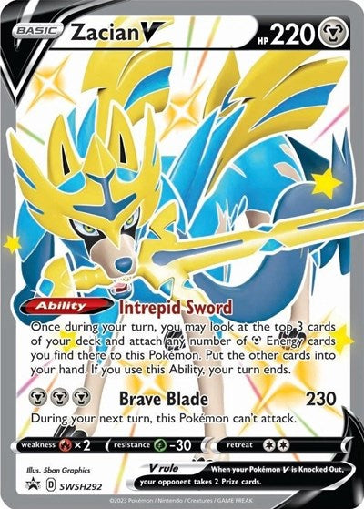 Zacian V (Shiny) - SWSH292 - SWSH: Sword & Shield Promo Cards - SWSH292