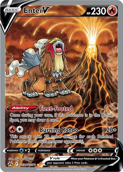 Entei V - SWSH: Crown Zenith: Galarian Gallery - GG36/GG70