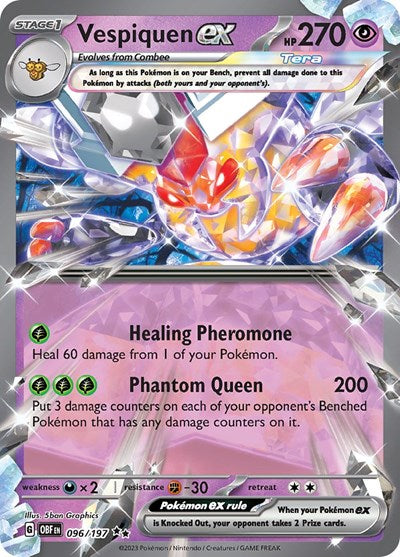 Vespiquen ex - SV03: Obsidian Flames - 096/197