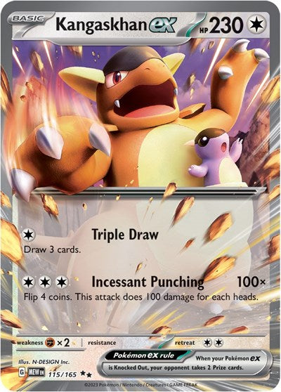 Kangaskhan ex - 115/165 - SV: Scarlet & Violet 151 - 115/165
