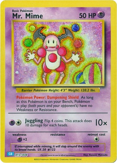 Mr. Mime - Trading Card Game Classic - 013/034
