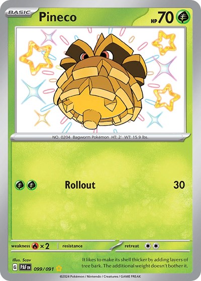 Pineco - 099/091 - SV: Paldean Fates - 099/091