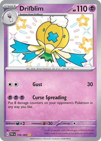 Drifblim - SV: Paldean Fates - 156/091